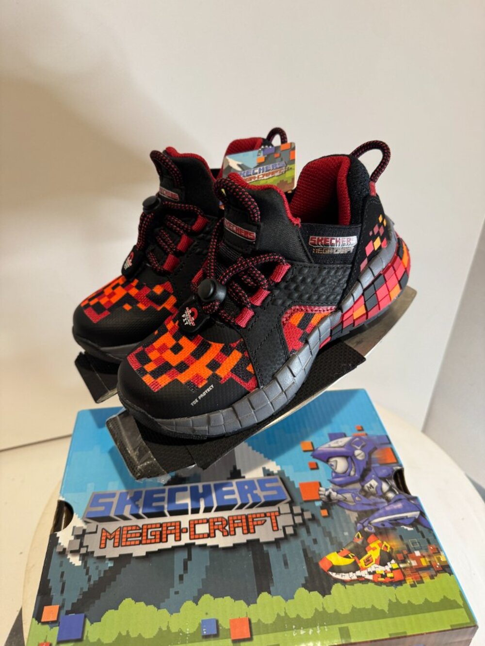 Skechers Little Kids Mega-Craft 3.0 Adjustable Strap Casual Sneakers from Finish